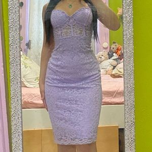 Beautiful Purple Corset Dress